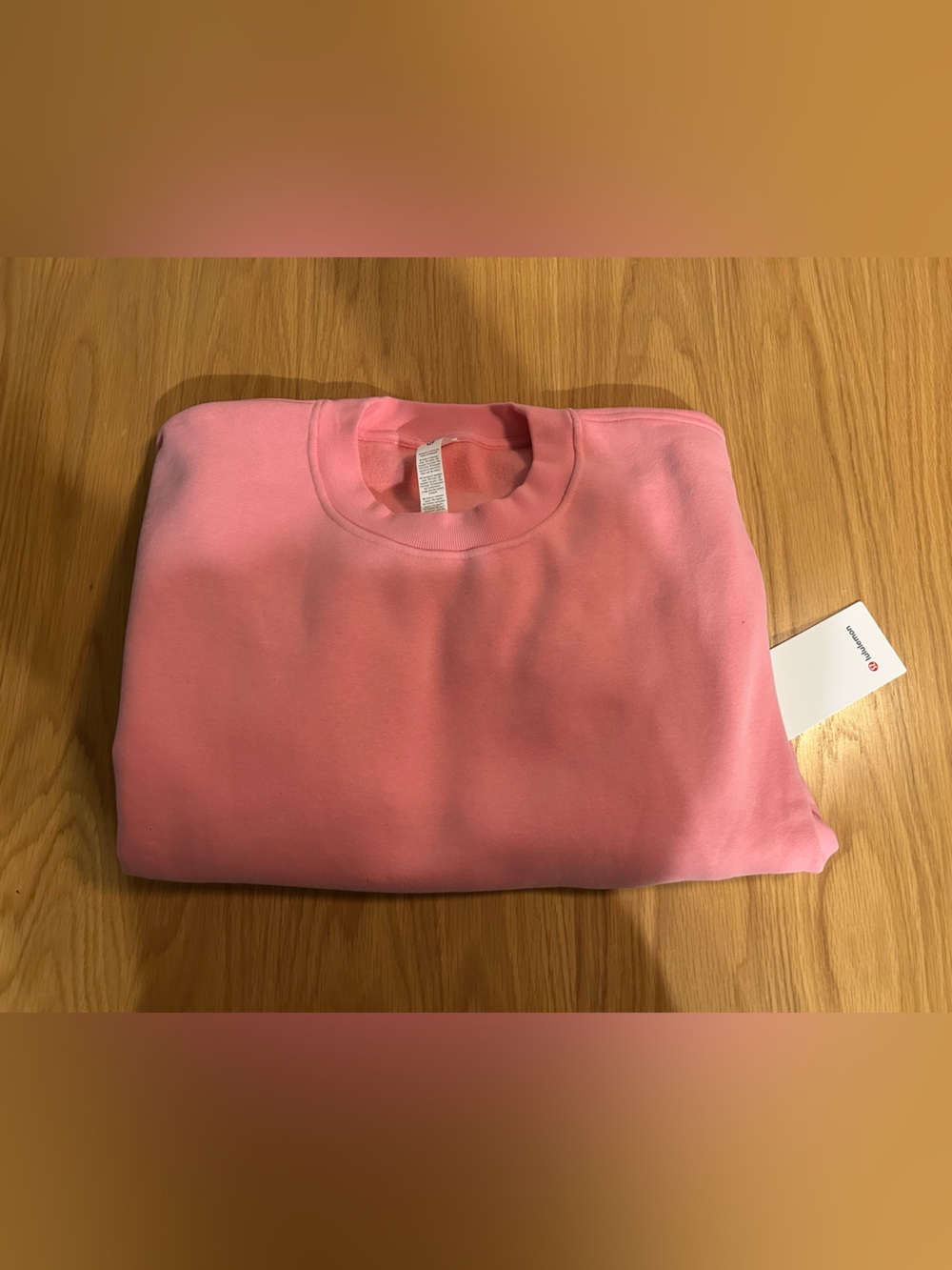 Lululemon Women's Steady State SuperLoft Crew Candy Cloud Pink Size XL NWT - Picture 2 of 10
